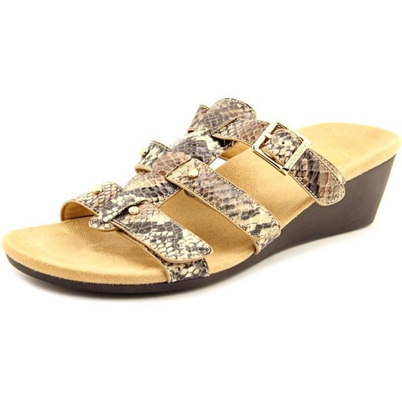 Vionic Shoes - Vionic Radia Sandal wedge adjustable slip on slide snake comfort ortho 12